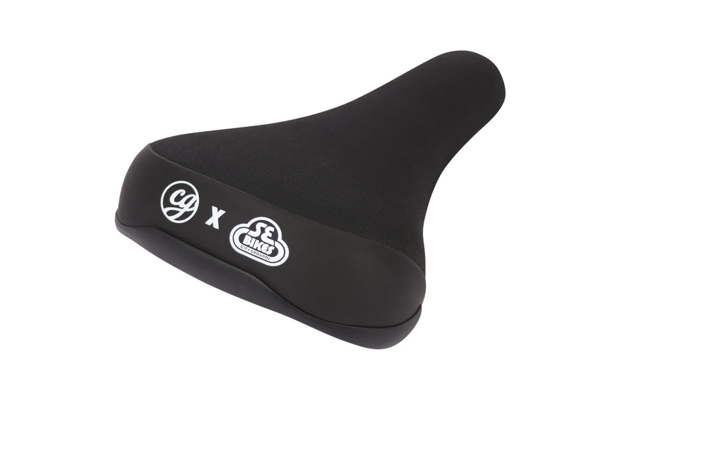 White se shop bike seat